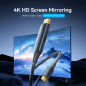 Câble convertisseur Vention HDMI mâle vers USB-C mâle - Résolution 4K - ARC - Longueur 1,5 m - Connecteurs plaqués or - Gaine PV