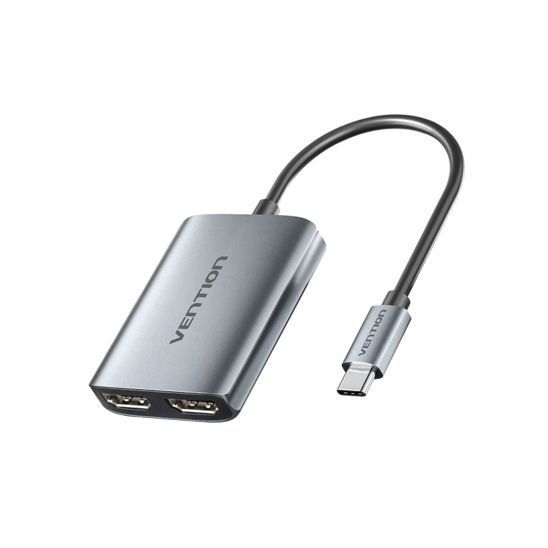Adaptateur Vention USB-C vers HDMI - Fonction d'extension ou de duplication - Câble de 15 cm - Résolution 4K - Aluminium et ABS
