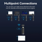 Émetteur et récepteur HDMI sans fil Vention 5 GHz - Résolution Full HD - Portée jusqu'à 40 m - Alimentation USB-C - Noir