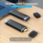 Émetteur et récepteur HDMI sans fil Vention 5 GHz - Résolution Full HD - Portée jusqu'à 40 m - Alimentation USB-C - Noir