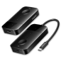 Émetteur et récepteur sans fil Vention USB-C vers HDMI - Résolution 4K - Portée jusqu'à 50 m - Câble USB-C - Wi-Fi 5 GHz - Alime