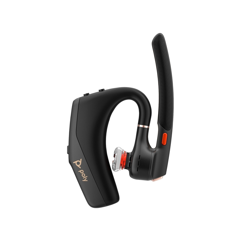 Écouteurs mono Poly Voyager Legend 50M avec microphone Bluetooth 5.4 - Boîtier de charge - Jusqu'à 10 heures d'autonomie - Noir