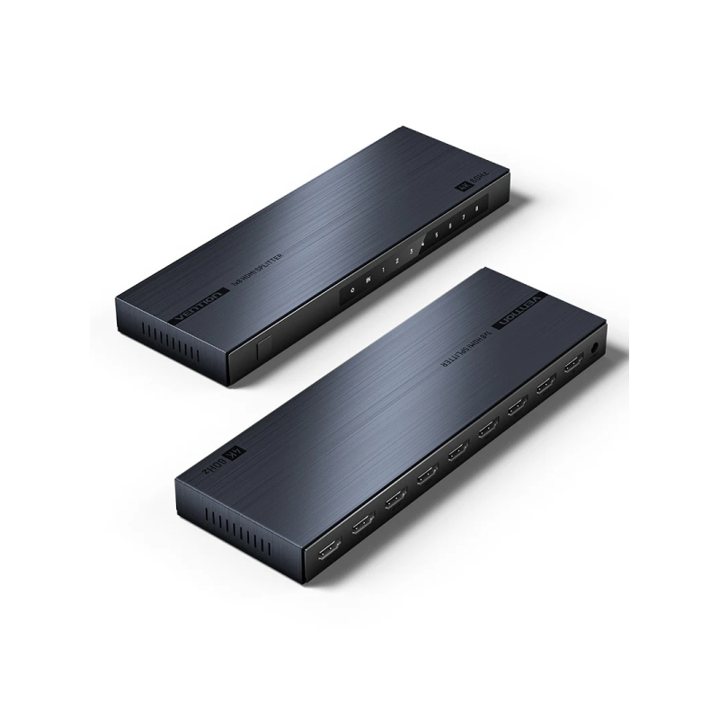 Répartiteur HDMI Vention - Résolution 4K - 1 entrée - 8 sorties - Aluminium - Noir