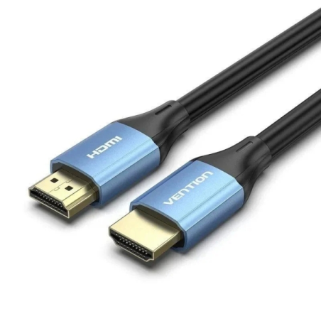 Câble HDMI 2.0 Vention - Résolution 4K - Longueur 15 m - Connecteurs plaqués or - Gaine PVC - Calibre 30 AWG - Bleu