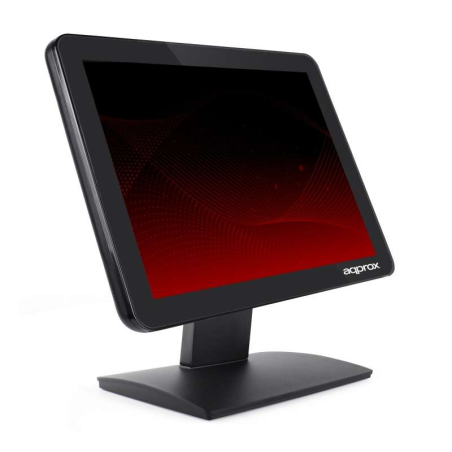 Moniteur tactile capacitif 15 Approx pour point de vente, noir, USB, VGA
