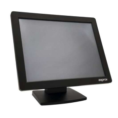 Approx Moniteur à écran tactile LED 15" pour POS 1024 x 768 - Réponse 5 ms - Angle de vue H 160º V 140º - USB, VGA - VESA 75x75m