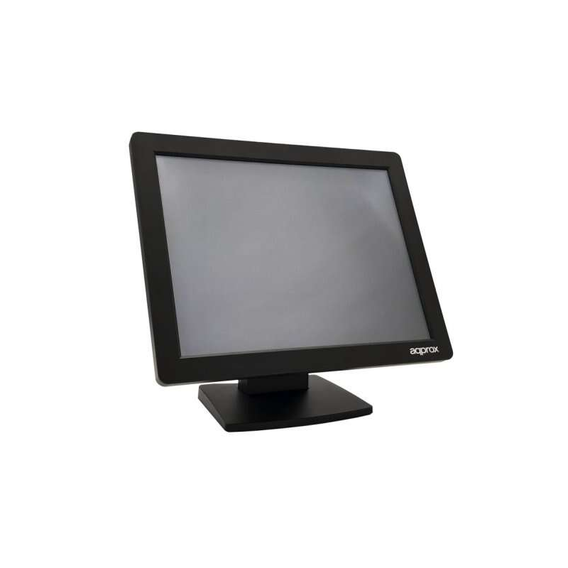 Approx Moniteur à écran tactile LED 15" pour POS 1024 x 768 - Réponse 5 ms - Angle de vue H 160º V 140º - USB, VGA - VESA 75x75m