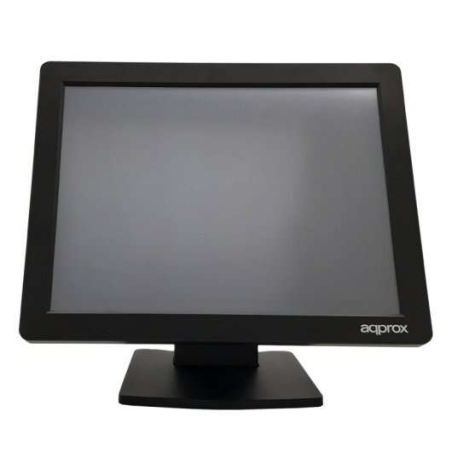 Approx Moniteur à écran tactile LED 15" pour POS 1024 x 768 - Réponse 5 ms - Angle de vue H 160º V 140º - USB, VGA - VESA 75x75m