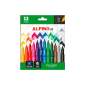 Pack Alpino Up avec 12 feutres de couleur - Pointe 1 mm - Pour des traits fins et précis - Encre à base d'eau - Couleurs assorti