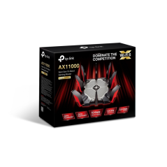 TP-Link Archer AX11000 Router Tribanda - Velocidad hasta 11Gbps - WiFi 6 - 2.5Gbps WAN - 8x 1Gbps LAN - USB - Antenas Externas -