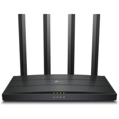 TP-Link Archer AX12 Routeur sans fil double bande AX1500 WiFi 6 - 4 ports RJ-45 - 4 antennes externes - Couleur noire