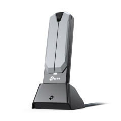 TP-Link Archer TBE400UH Adaptador USB a WiFi 7 con Base - Tribanda - Velocidad 6.5Gbps - Tecnologia MLO - Cable 1.2m - Seguridad