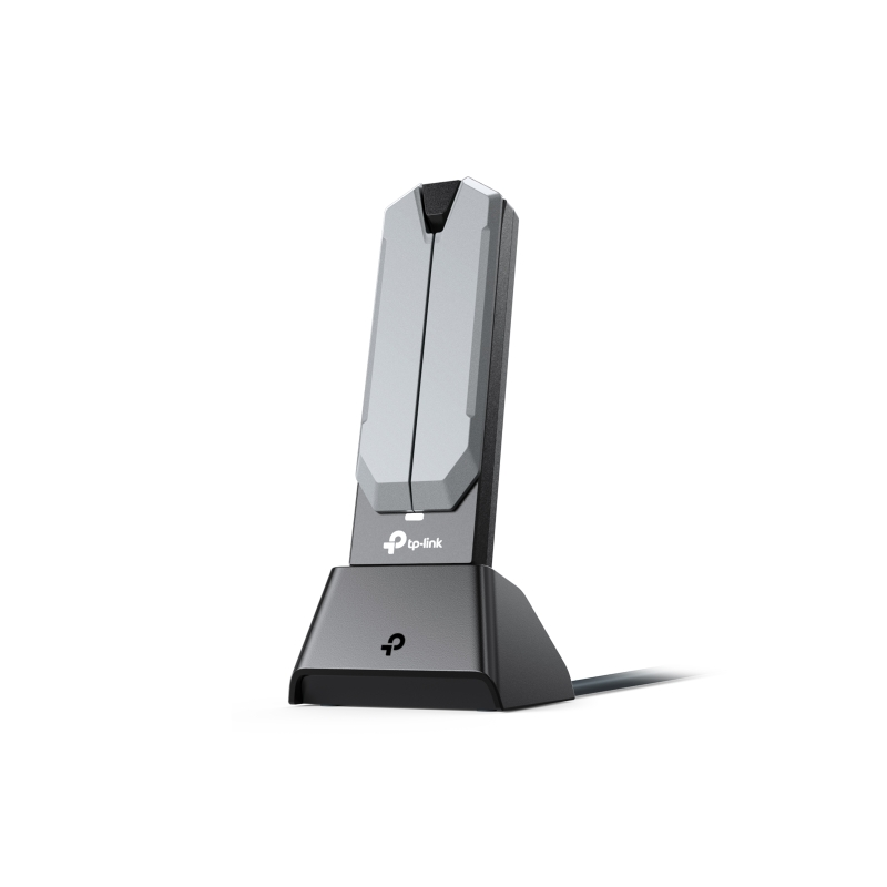 TP-Link Archer TBE400UH Adaptador USB a WiFi 7 con Base - Tribanda - Velocidad 6.5Gbps - Tecnologia MLO - Cable 1.2m - Seguridad