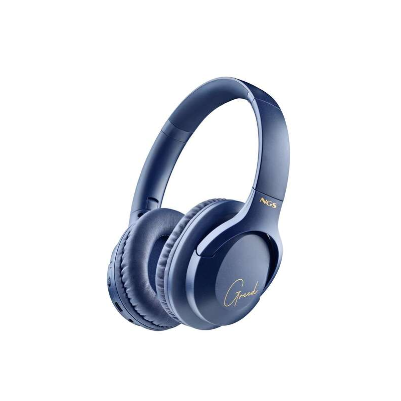 NGS Artica Greed Casque Bluetooth 5.1 avec Microphone - Bandeau Ajustable - Coussinets d'Oreilles Rembourrés - Autonomie jusqu'à