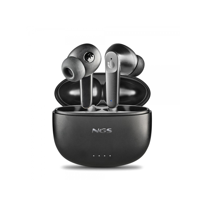 Casque NGS Artica Hush Bluetooth 5.3 TWS ANC - Connexion Automatique - Assistant Vocal - Autonomie jusqu'à 4 heures - Base de Ch