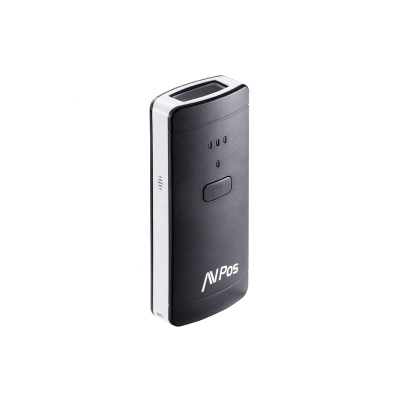 Lecteur de codes-barres portable AVPos BP200 - 1600 mAh - Codes 1D, 2D et QR - USB, Bluetooth - Noir