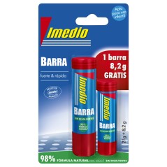 ✅ Imedio Lot de 2 Bâtons de Colle 1x 21grs + 1x 8,2grs - Sans Solvant - Lavable - Adapté à un Usage Scolaire en stock