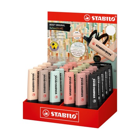 Présentoir surligneurs Stabilo Boss pastel