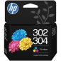 Cartouche d'encre couleur HP 302/304 authentique - B7RT6AE