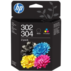 Cartouches d'encre HP 302/304 authentiques (noire et couleur) - B82L1AE