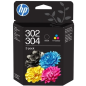 Cartouches d'encre HP 302/304 authentiques (noire et couleur) - B82L1AE