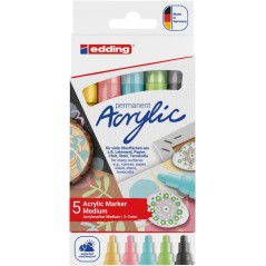 marqueurs acryliques Edding boîte colorée