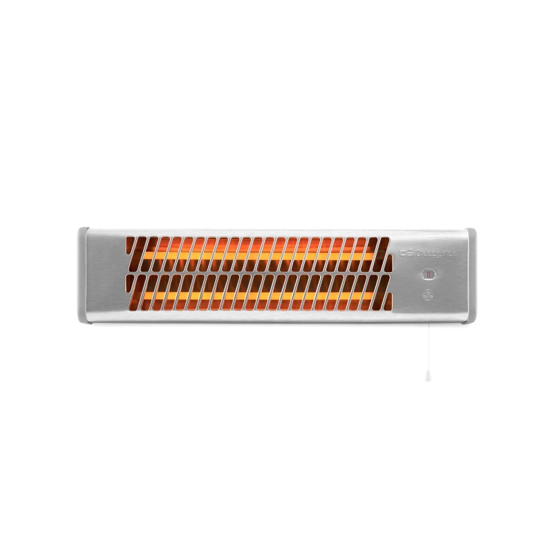 Chauffage de salle de bain à quartz Orbegozo BB 5000 - Puissance 1200 W - Interrupteur à tirette - 2 niveaux de chaleur - Kit de
