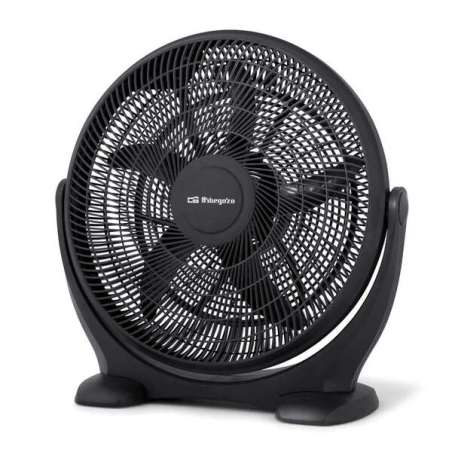 ventilateur noir grille circulaire