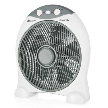 ventilateur blanc compact à poser