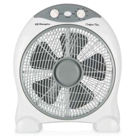 Ventilateur portable Orbegozo BF 1030 blanc 45 W avec minuterie