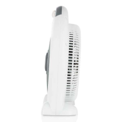 ventilateur blanc compact grille ronde