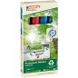 Edding 22 EcoLine lot de 4 marqueurs permanents couleurs assorties Edding 22 EcoLine lot de 4 marqueurs permanents couleurs assorties