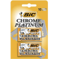 Bic Chrome Platinum Pack de 2 Boites de 5 Lames de Rasoir Double Tranchant