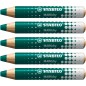 Lot de 5 marqueurs tableau Stabilo MARKdry vert 10 mm