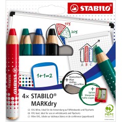 marqueurs Stabilo MARKdry tableau blanc