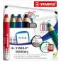 Stabilo MARKdry 4 marqueurs tableau blanc XXL + taille-crayon