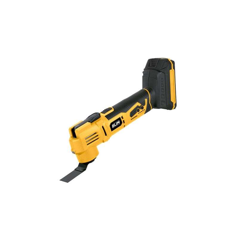 Outil multifonction à batterie Blim 20V - Vitesse variable de 10 000 à 17 000 tr/min - Moteur RS775 Dc - Angle d'oscillation : 3