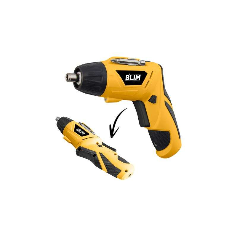 Tournevis double position Blim Batterie 4V - Vitesse 210 tr/min - Connecteur hexagonal 1/4 (6,35 mm) - Changement de sens de rot