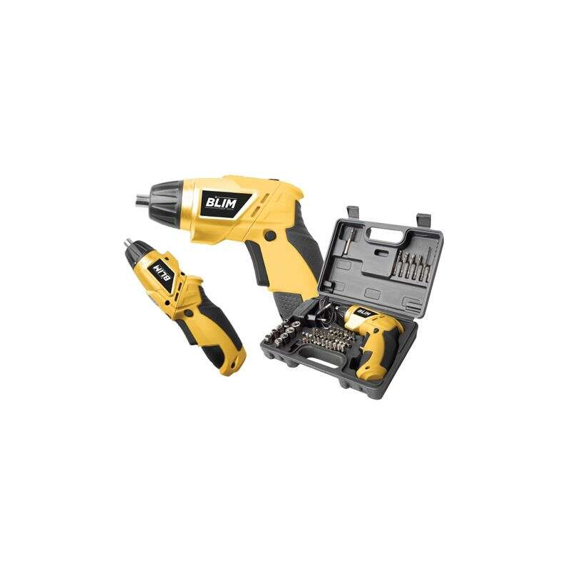 Tournevis double position Blim Batterie 4V - Vitesse 210 tr/min - Connecteur hexagonal 1/4" (6,35 mm) - Changement de sens de ro