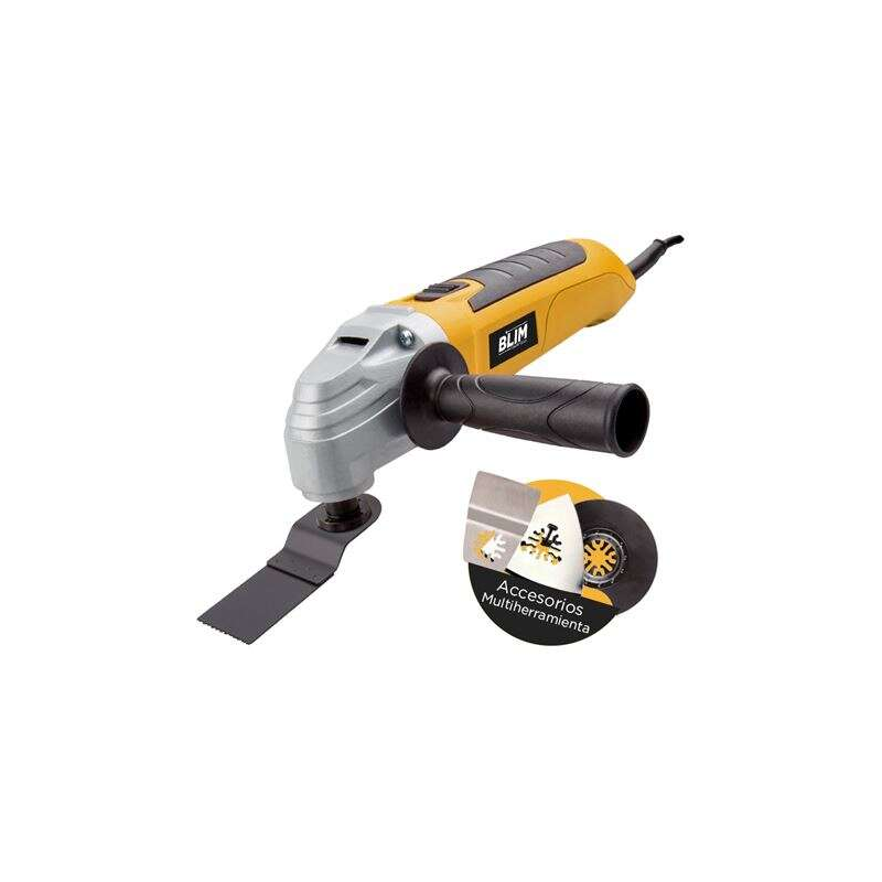 Outil multifonction polyvalent Blim - Puissance 400 W - Vitesse variable 15 000-22 000 tr/min - Angle d'oscillation 3 degrés - C