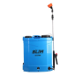 Pulvérisateur à dos à batterie Blim 12 V 20 L - Double pompe - Pression 0 à 0,65 MPa - Réservoir ergonomique - Poignée supérieur