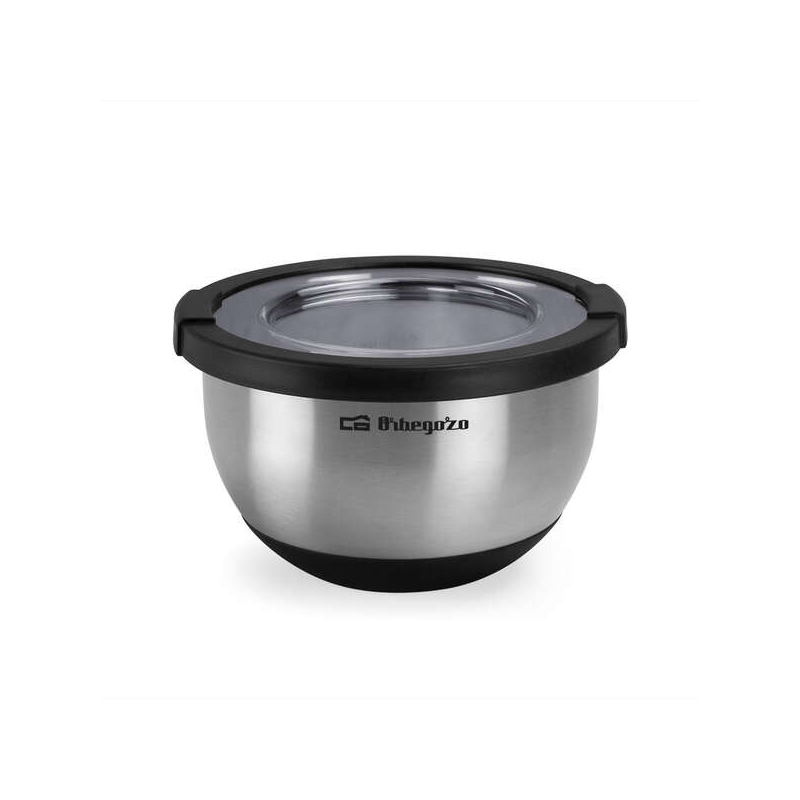 BOL en acier inoxydable Orbegozo BOA 1500 - Série BOA - Durable et sûr - Capacité 1,5 L - Base antidérapante - Sans BPA - Passe