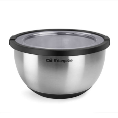 BOL en acier inoxydable Orbegozo BOA 5000 - Série BOA - Durable et sûr - Capacité 5L - Base antidérapante - Sans BPA - Passe au