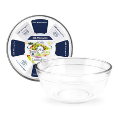 Ensemble de bols en verre ultra résistant série Orbegozo BOL - Polyvalent et durable - Capacité 1,4 / 2,3 / 3,5 L - Passe au fou