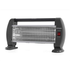 Orbegozo BP 0206 Poêle à Quartz à Chaleur Instantanée - Puissance 1200 W - 3 Niveaux de Puissance - Système de Sécurité Anti-Bas