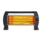 Orbegozo BP 0206 Poêle à Quartz à Chaleur Instantanée - Puissance 1200 W - 3 Niveaux de Puissance - Système de Sécurité Anti-Bas