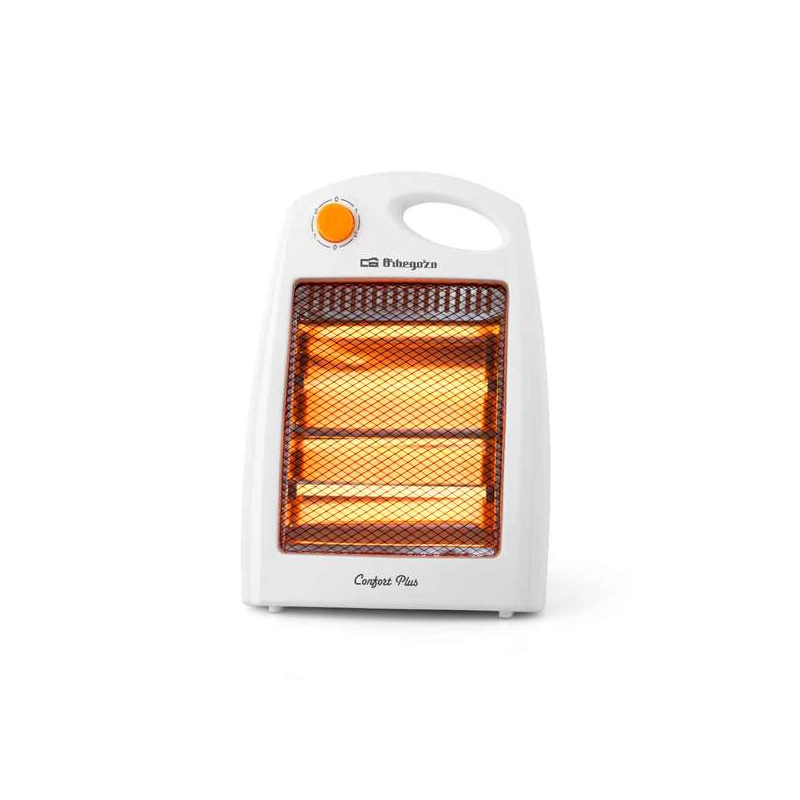 Orbegozo BP 5007 Poêle à Quartz Compact - Chaleur Intense et Uniforme par Rayonnement - 2 Niveaux de Puissance - Système de Sécu