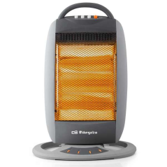 Chauffage halogène portable Orbegozo BP 5008 - Puissance 1200 W - Silencieux - Émission de chaleur instantanée - Système de sécu