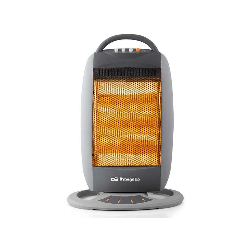 Chauffage halogène portable Orbegozo BP 5008 - Puissance 1200 W - Silencieux - Émission de chaleur instantanée - Système de sécu