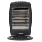 Chauffage à quartz Blaupunkt - Puissance 1200 W - Oscillant - Température réglable - 4 tubes halogènes - Interrupteur anti-bascu